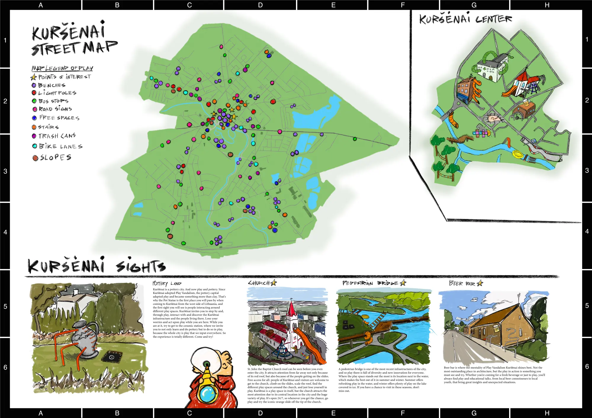 Kuršėnai street map overview
